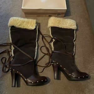 Michael Kors Clog Shearling Boot